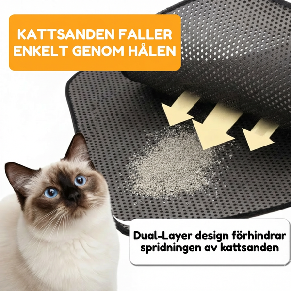 CleanStep – Mattan som håller golvet fritt från kattsand